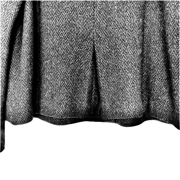 Banana Republic Military Style Cropped Jacket Gray Herringbone Mock Collar  EUC - Picture 9 of 15